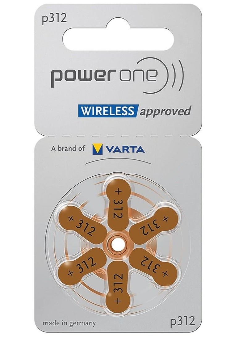 Power One Pack Of 18 Pieces 1.45V Original High Level Hearing Aid Batteries P312  - Image 5