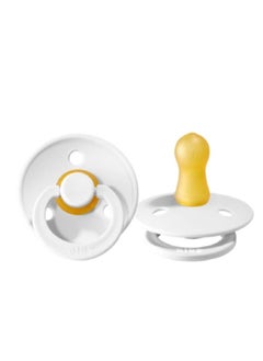 Baby BIBS Latex Colour Pacifier (2 Pack) Pacifier  Baby ,Black/White  - Image 2