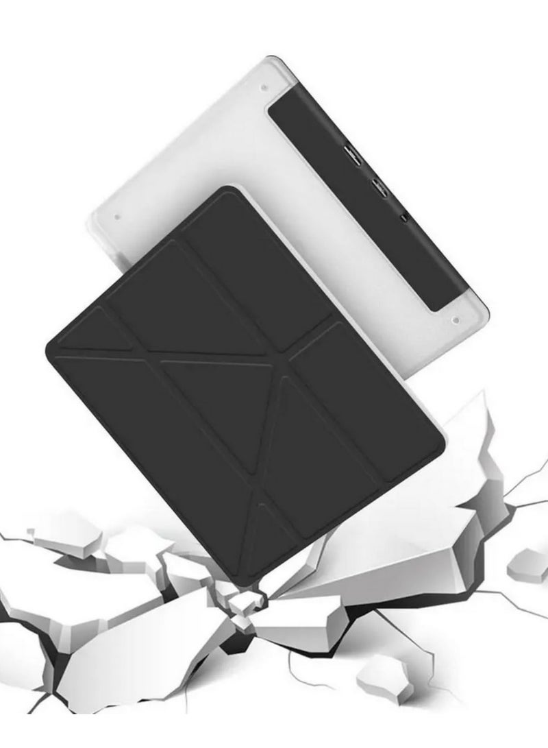 لحافظة كيندل سكريب 10.2 بوصة - إصدار 2022 - حامل متعدد الزوايا قابل للطي - غطاء واقي من TPU الناعم مع حامل قلم مدمج - ميزة النوم والاستيقاظ التلقائي - موديل كيندل سكريب 2023 C4A6T4 - أسود - Image 2