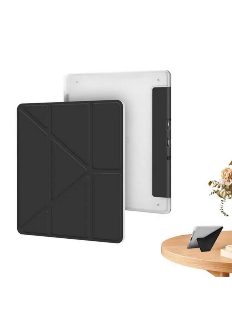 لحافظة كيندل سكريب 10.2 بوصة - إصدار 2022 - حامل متعدد الزوايا قابل للطي - غطاء واقي من TPU الناعم مع حامل قلم مدمج - ميزة النوم والاستيقاظ التلقائي - موديل كيندل سكريب 2023 C4A6T4 - أسود - Image 3