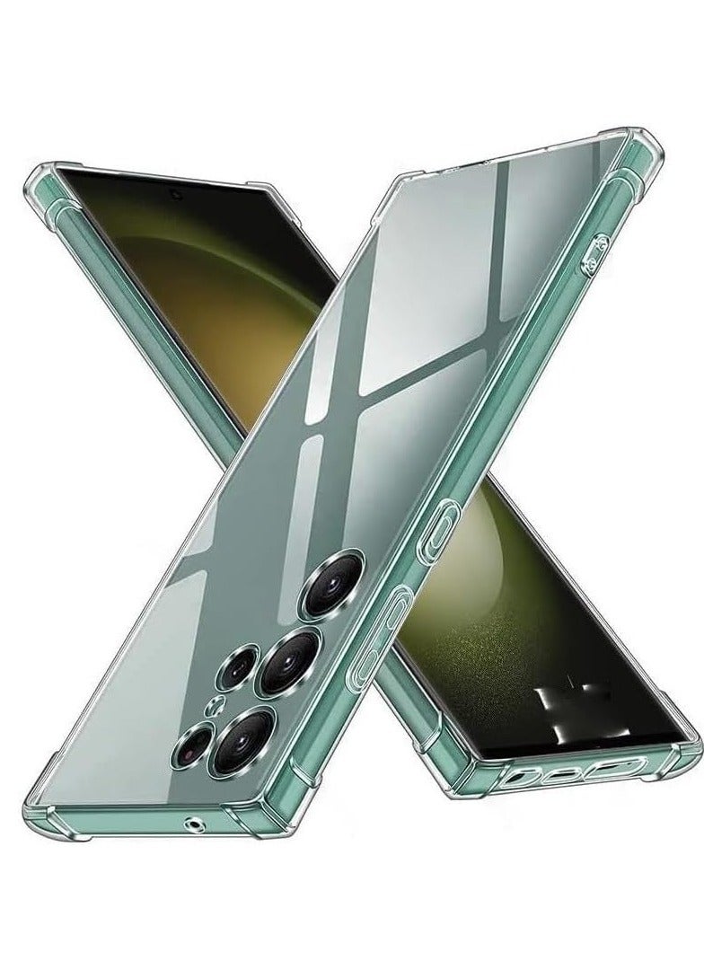 BORTONY Samsung S24 Ultra Case 5G Clear Anti-Scratch Bumper Soft Back Galaxy S24 Ultra Cover Slim and Soft TPU Full Coverage Drop Proof for Samsung S24 Ultra Case 6.8 inch - Image 1