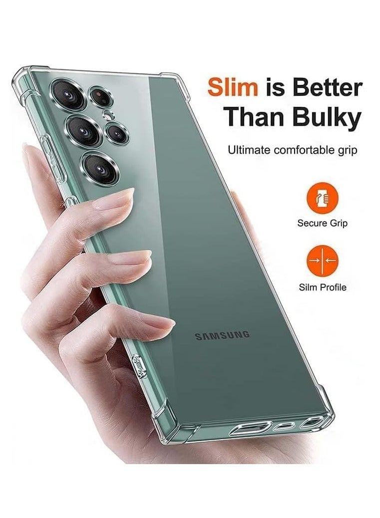 BORTONY Samsung S24 Ultra Case 5G Clear Anti-Scratch Bumper Soft Back Galaxy S24 Ultra Cover Slim and Soft TPU Full Coverage Drop Proof for Samsung S24 Ultra Case 6.8 inch - Image 4