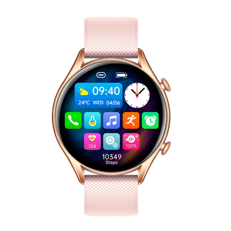 Smartwatch: 1.32" 360*360 HD Curved Display, Skin-Friendly Silicone Strap - Bluetooth Calling & AI Voice Assistant, Fitness Tracker for Health Monitoring, Daily Activity Tracking & Outdoor Workouts - Image 3