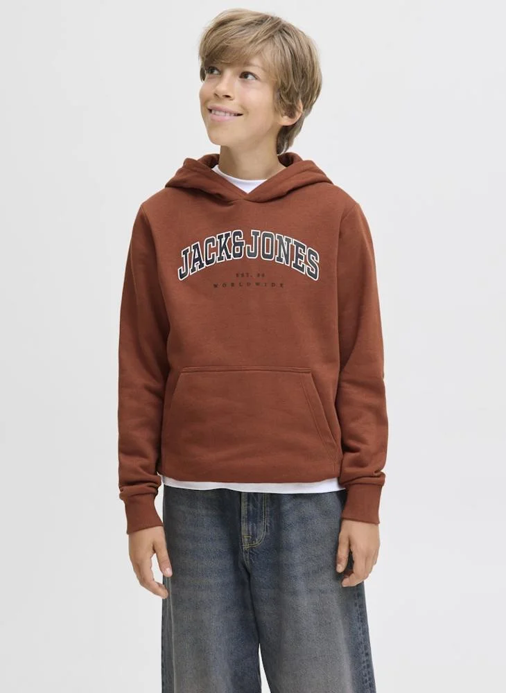 جاك وجونز جونيور Kids Jjecaleb Varsity Hoodie