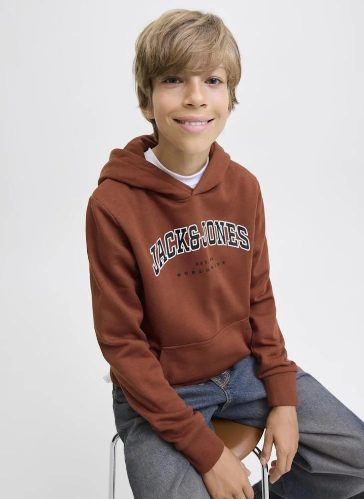 Jack & Jones Junior Kids Jjecaleb Varsity Hoodie
