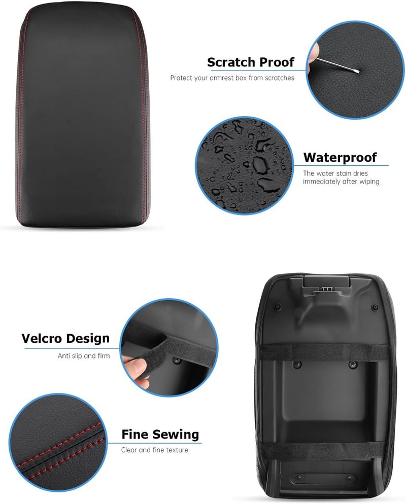 INTGET Leather Armrest Cover for Honda Accord - Image 3