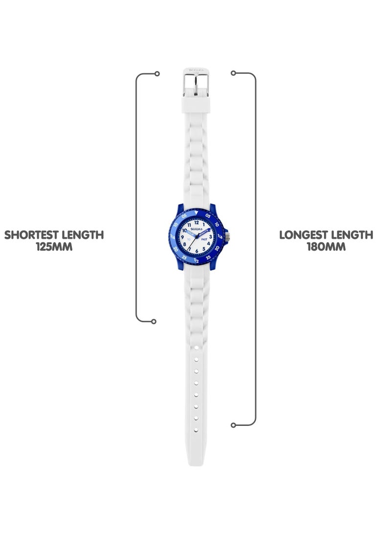 Tikkers White Silicone strap Timer Teacher Watch - Image 4