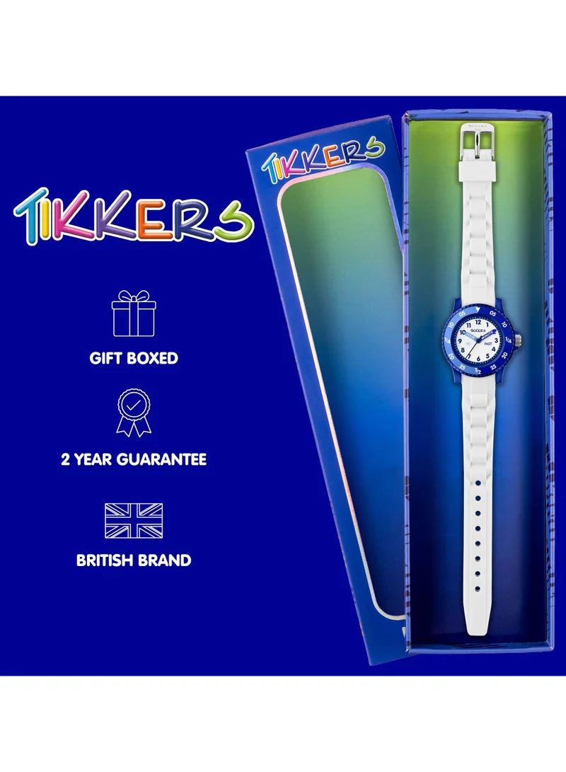 Tikkers  Tikkers White Silicone strap Timer Teacher Watch for Men | Best Price UAE