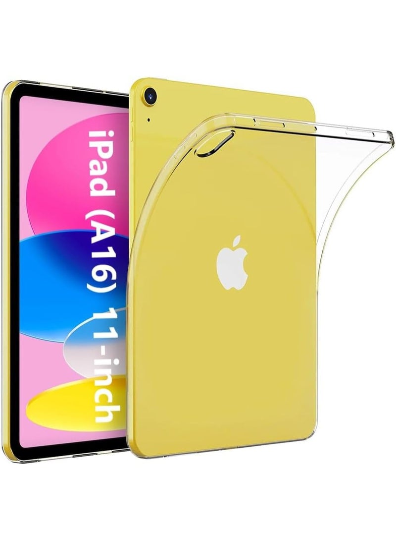 Muzz Flexi Slim Gel Case for Apple iPad 11-inch (2025), 10.9-inch (2022), Clear, Anti Scrach, Silicone (Clear Classic) - Image 3