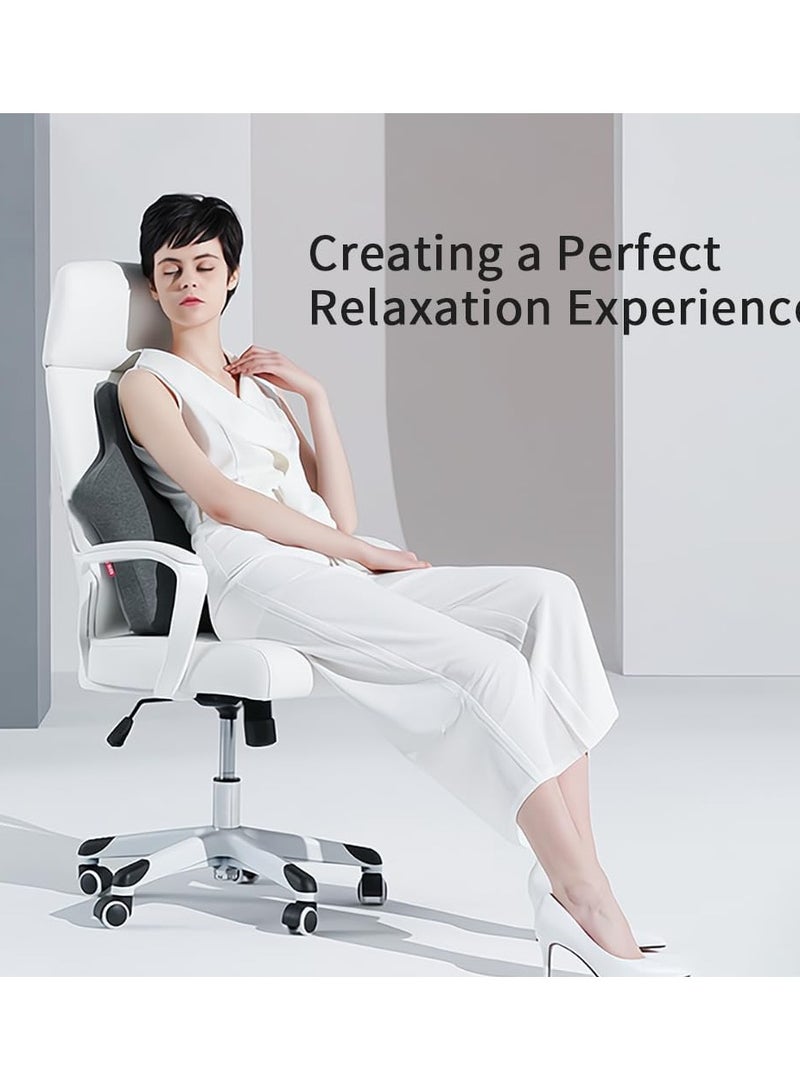 SYOSI Lumbar Support Pillow for Car, with Adjustable Pillow Precise Pain Relief, Improve Lower Back PainRelief & Sitting Posture, Ergonomic Memory Foam Back Cushion for Long Sitting Office Chair/Car/Plane - Image 3