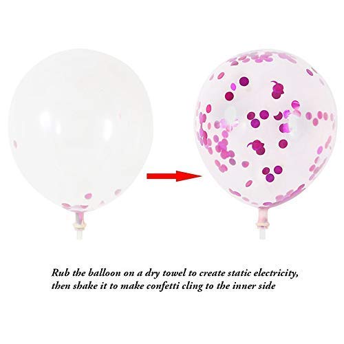 HK Balloons Pre-Filled Gold Colored Confetti Balloons (Pack of 10) (Multi) - Image 4