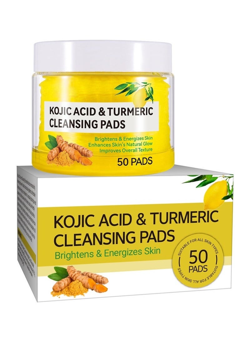 Ucanbe 50 PADS Turmeric Facial Peel Off Mask - Deeply Cleanses, Reduces Blackheads, Whiteheads, Enlarged Pores, Dullness, and Greasiness - With Aloe Vera, Chamomile, Calendula Essence, and Extraction Tool for Easy Removal - Image 1