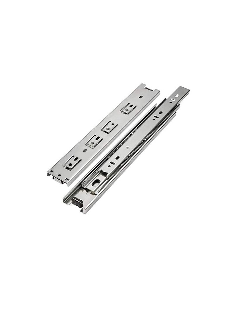 Steel Ball Bearing Drawer Runner Cabinet Rail For Computer Table Clothing Cabinets (20 inch) - Image 1