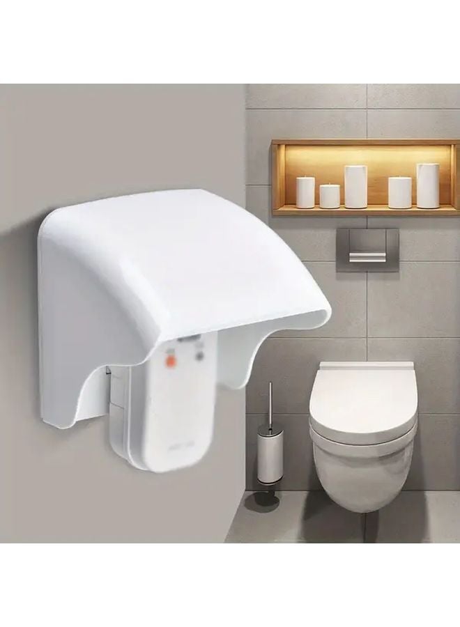 Gray Outdoor Socket Cover Waterproof UV Resistant Durable PC Plastic Easy Peel Stick Adhesive - Image 5