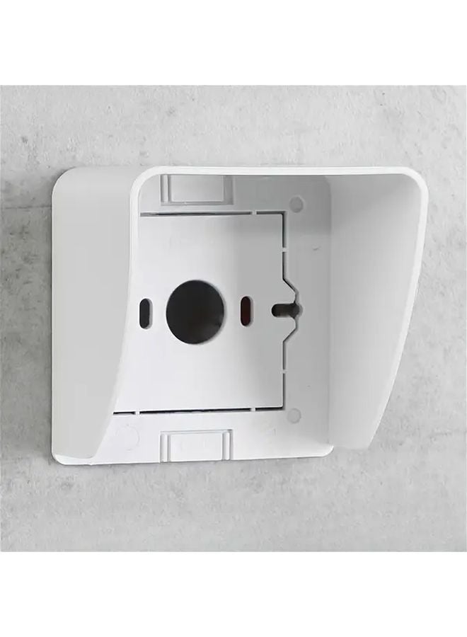 Gray Outdoor Socket Cover Waterproof UV Resistant Durable PC Plastic Easy Peel Stick Adhesive - Image 2