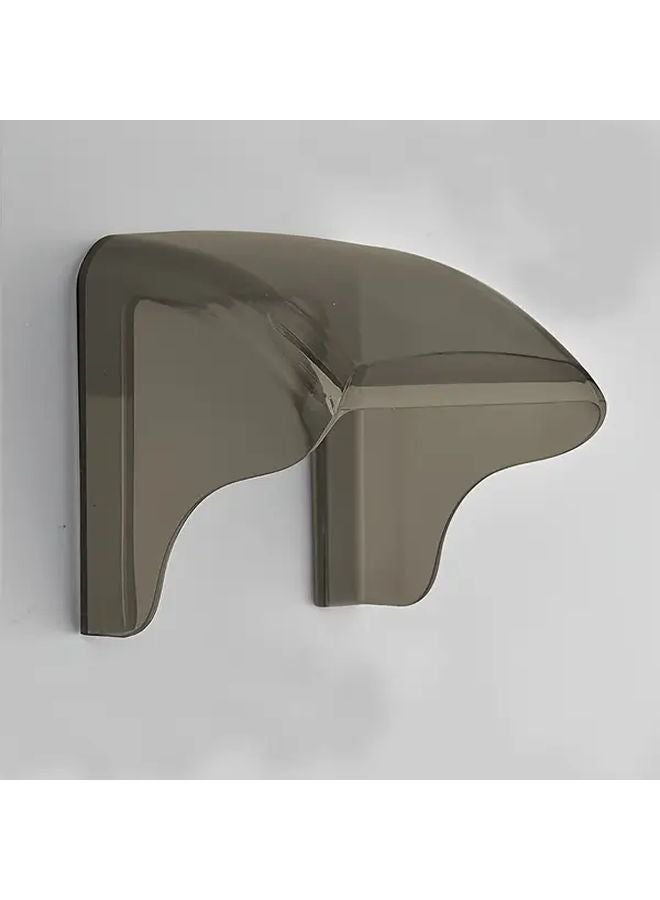 Gray Outdoor Socket Cover Waterproof UV Resistant Durable PC Plastic Easy Peel Stick Adhesive - Image 1