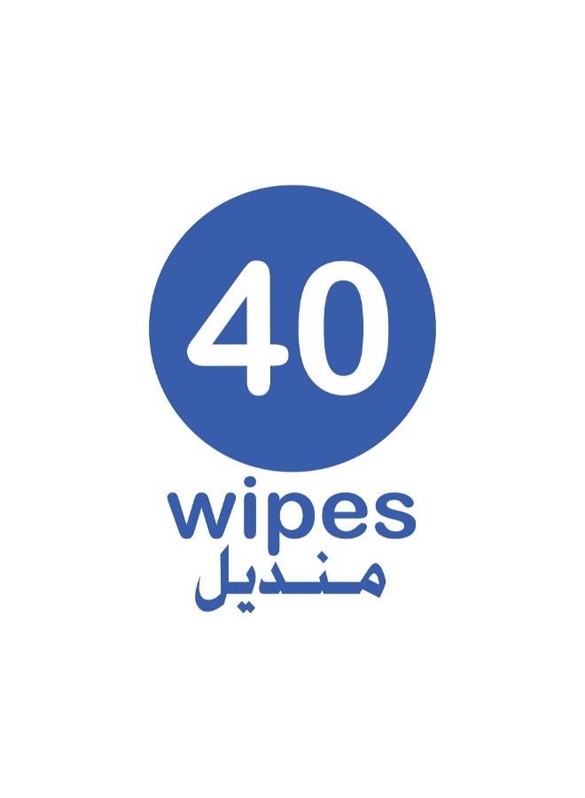 Alokozay 99 Percent Water Wet Wipes 40 Sheets - Image 2