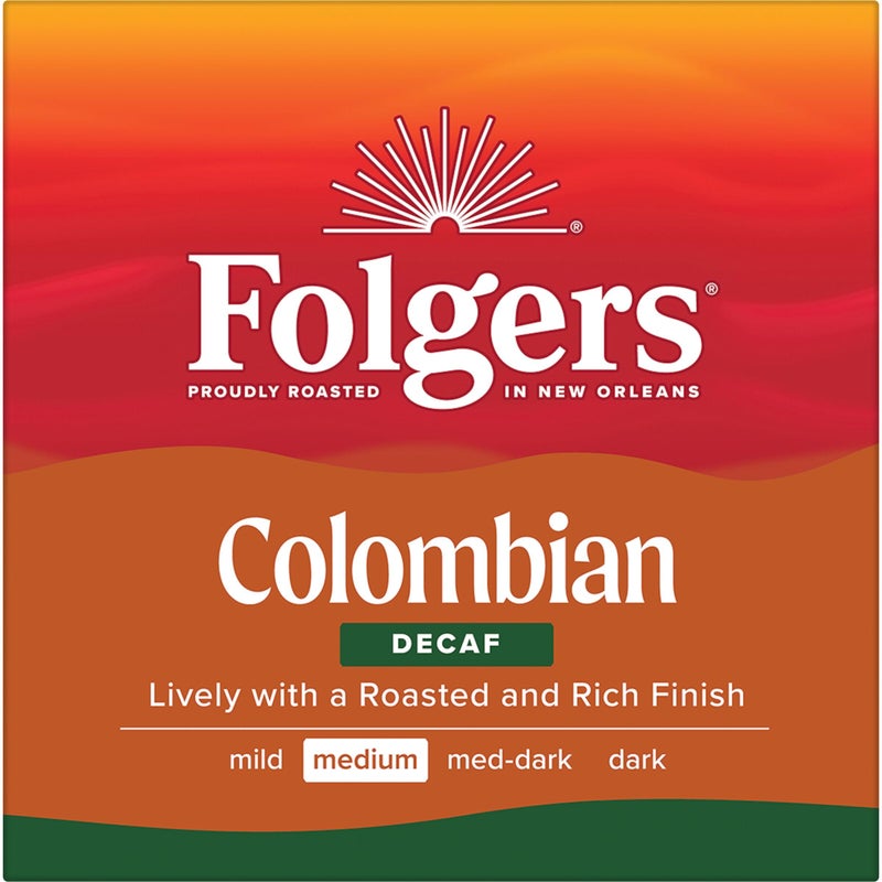 Folgers Colombian Decaf Coffee, Medium Roast, Keurig K-Cup pods, 10 Count Box (Pack of 6) - Image 4