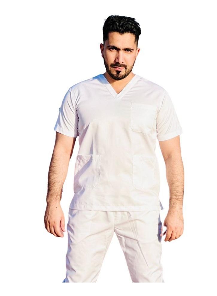 Just Needles Medical Scrub Suit Set Unisex Top And Pants  - Image 2