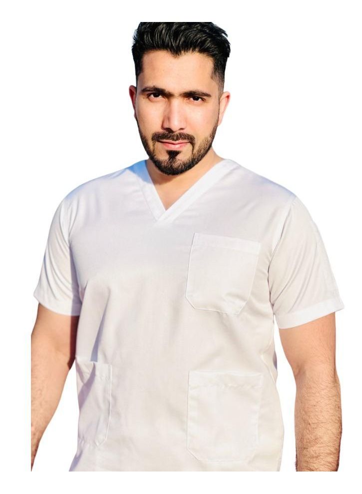 Just Needles Medical Scrub Suit Set Unisex Top And Pants  - Image 3