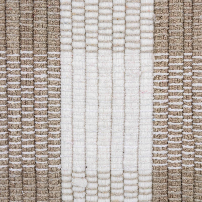 DII Buffalo Check Rug Collection, Hand Dyed Reversible Chindi Rug, 26x40, Stone/Cream - Image 2