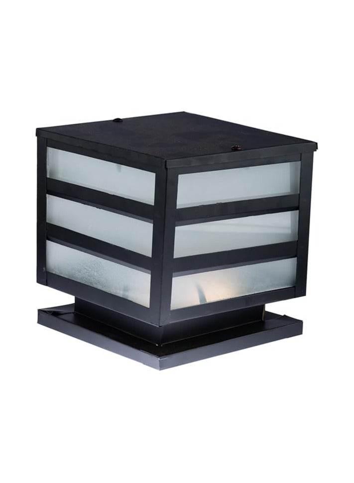 El Rawda Lighting Garden Lantern - 1 Light | Outdoor Wall Lantern Lighting - Black 20x20x21 cm - Image 1
