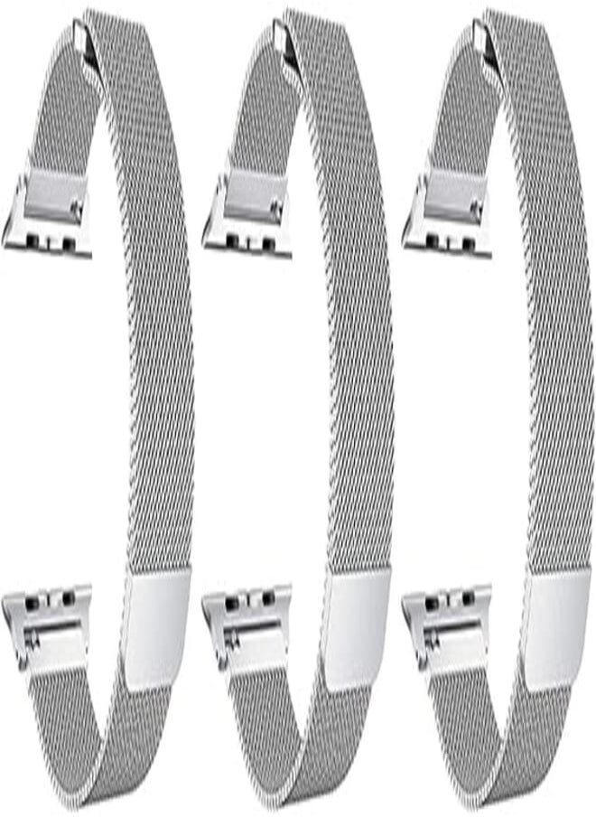 Generic - Strap watch magnetic 3 pieces for apple watch size 38/40 siliver - Image 1