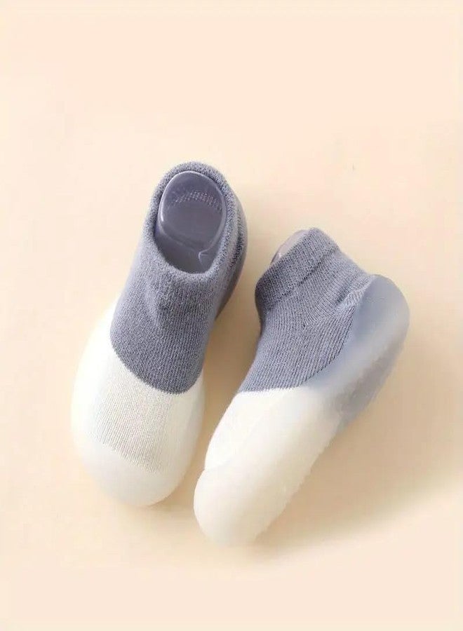 TS WITH TECHSUN Walking Baby Sneakers Floor Socks Plain Cotton Lightweight Soft Sole Casual Anti Slippery Shoes For Party, (20/21 (Sole (L) -12.5CM) (12-16 Months), Kids Shoe) - Image 3