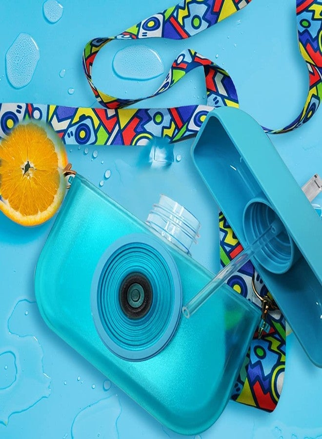 Tera13 TERA 13 Kids Water Sipper (1 pcs) Camera Shape Water Sipper Bottle for Kids - BPA-Free, Leak-Proof, and School and Outdoor for Kids Girls & Boys Birthday Return Gifts - Image 1