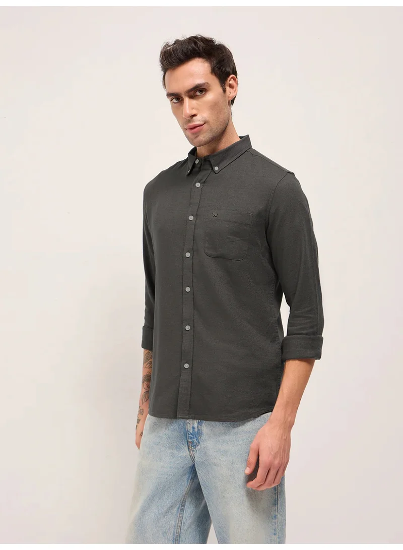 THE BEAR HOUSE Men’s Long Sleeve Shirt – Classic, Comfortable and Stylish Essential for Work, Travel or Casual Outings