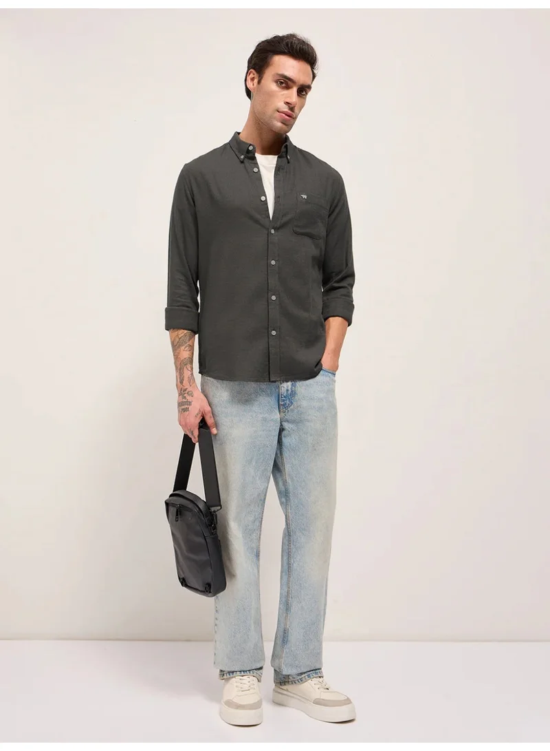 THE BEAR HOUSE  Men’s Long Sleeve Shirt – Classic, Comfortable and Stylish Essential for Work, Travel or Casual Outings for Men | Best Price UAE