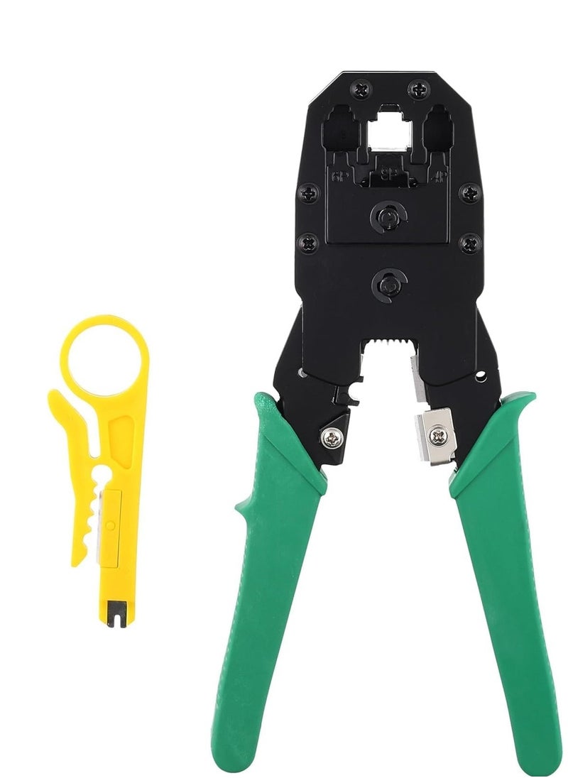 Generic - cable crimper pliers and wire cutter crimp pc network tool - Image 1