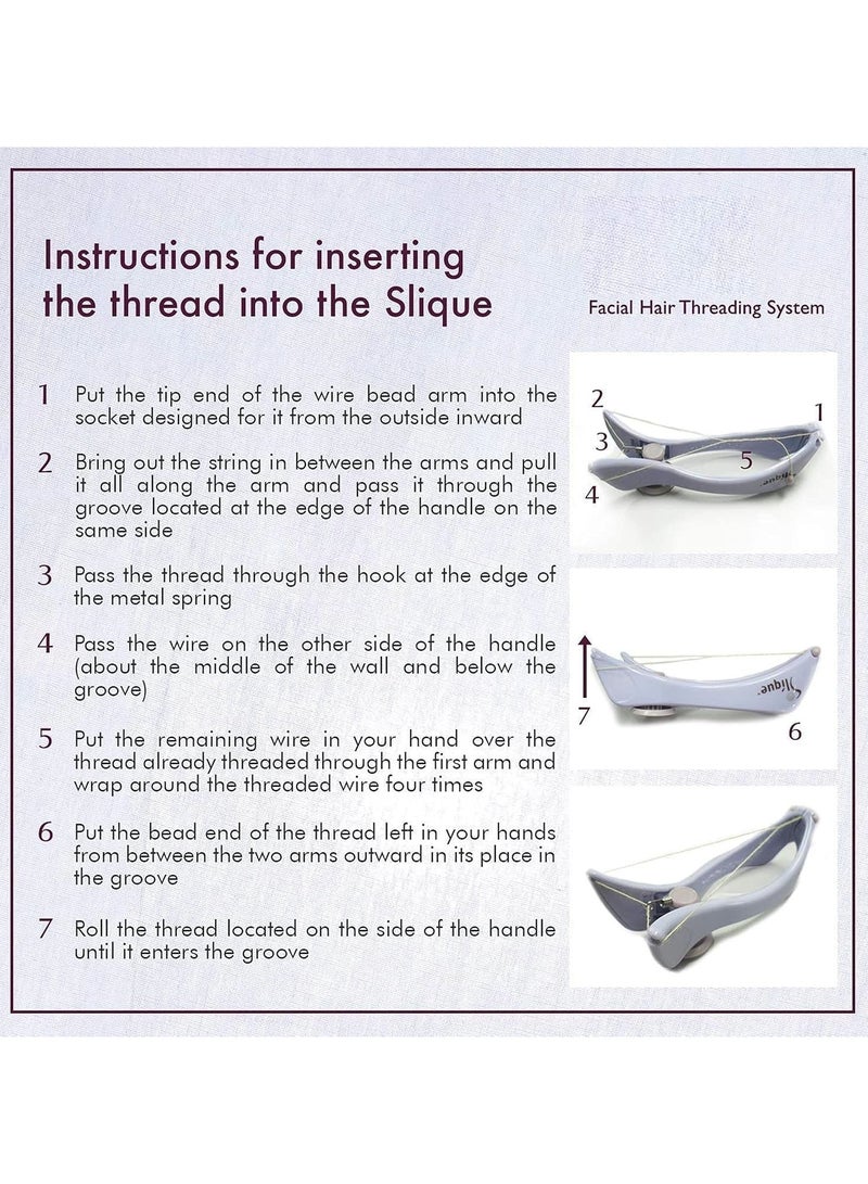 سيلدن ماكينة إزالة شعر الوجه بالخيط للنساء – جهاز يدوي محمول لإزالة شعر الشفة والذقن والخدود والحواجب بدون ألم، تقنية إزالة من الجذور ونتيجة ناعمة وطويلة الأمد - Image 3