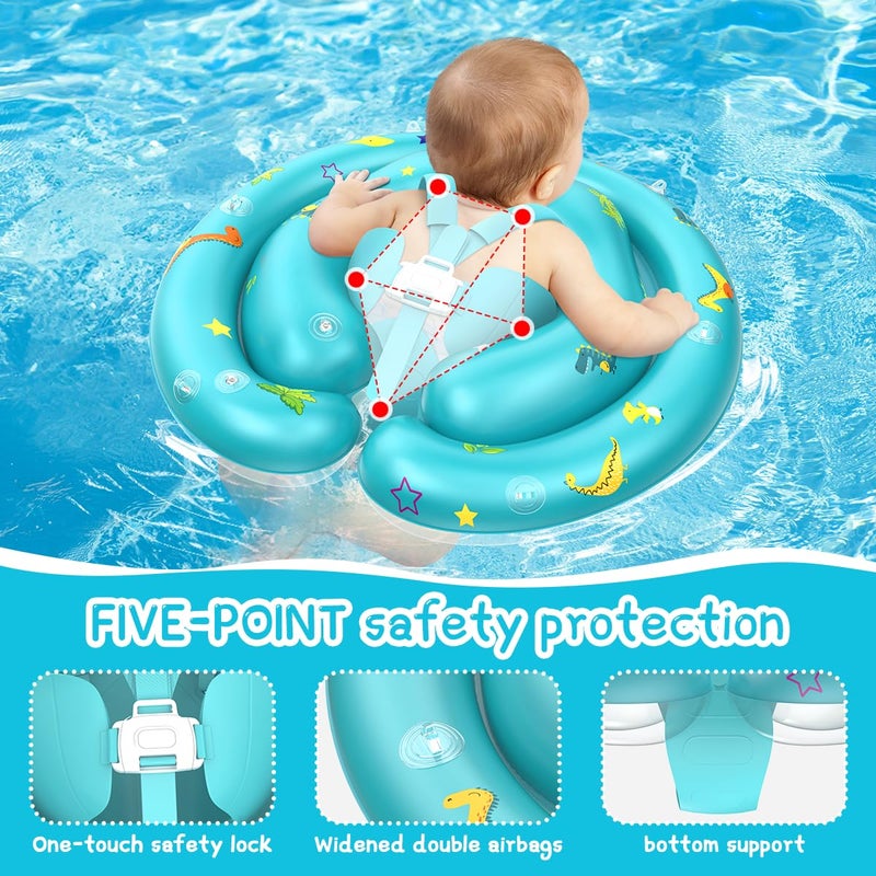 LAYCOL Baby Pool Float with Canopy Removable UPF50+ UV Sun Protection,Third-Generation Upgraded Baby Swimming Float,More Stable Baby Swimming Pool Float,Suitable for Babies Aged 6-24 Months Swimming Float - Image 4