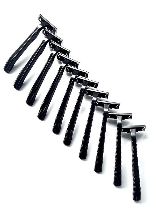 Big Box of Razors 100 Twin Blade Black Disposable Razors in Bulk - Professional or Home Use - Image 2