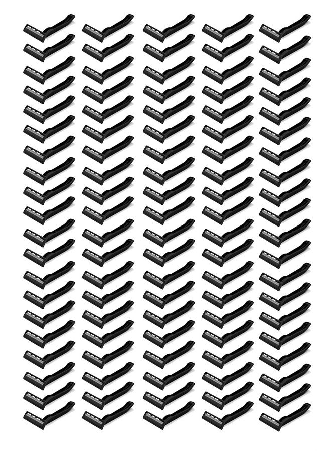 Big Box of Razors 100 Twin Blade Black Disposable Razors in Bulk - Professional or Home Use - Image 3