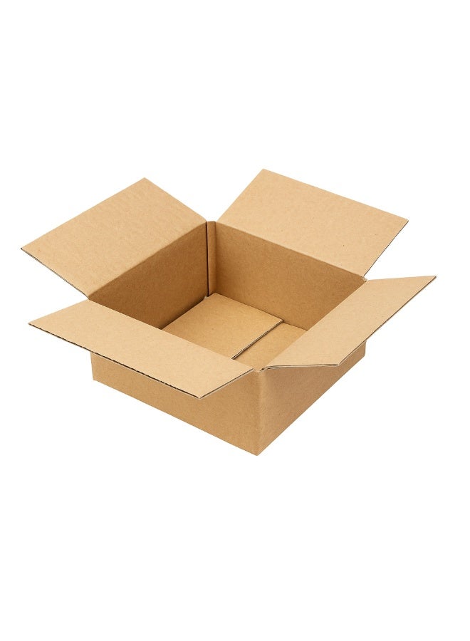 Royal Apex 3-Ply Corrugated Cardboard Moving Box (26 x 23 x 10 cm) – Shipping, Storage & Gift Packing Cartons – Durable Kraft Packaging – Pack of 10 - Image 1