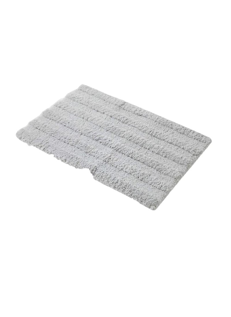 SPACES Spaces DRYLON Bath Mats Small Anti Skid Stain Resistant Fade Resistant (Solid 40CMX60CM)-Silver  - Image 1