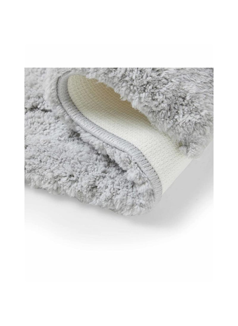 SPACES Spaces DRYLON Bath Mats Small Anti Skid Stain Resistant Fade Resistant (Solid 40CMX60CM)-Silver  - Image 4