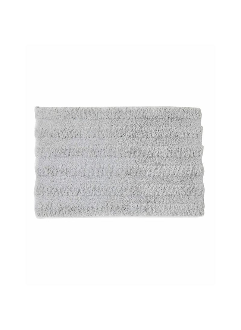 SPACES Spaces DRYLON Bath Mats Small Anti Skid Stain Resistant Fade Resistant (Solid 40CMX60CM)-Silver  - Image 2