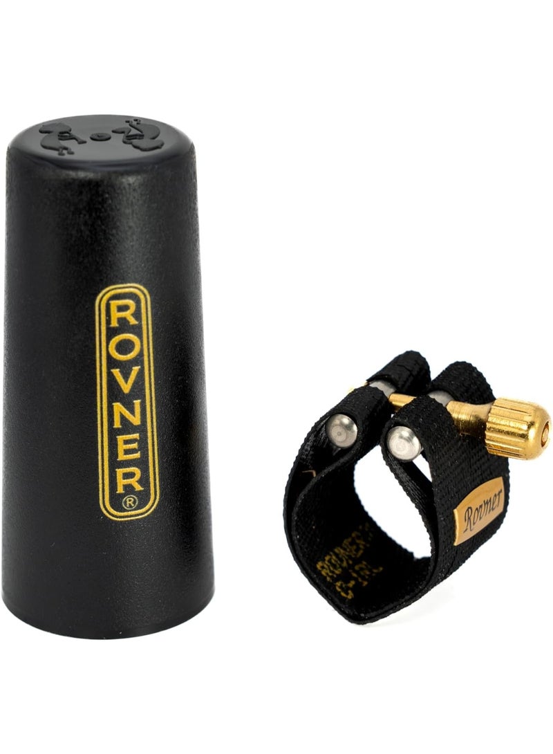 Rovner Rovner Ligature & Plastic Cap for Alto Standard Saxophone - MKIII Ligature for Hard Rubber Mouthpiece (C-1RL) - Image 2