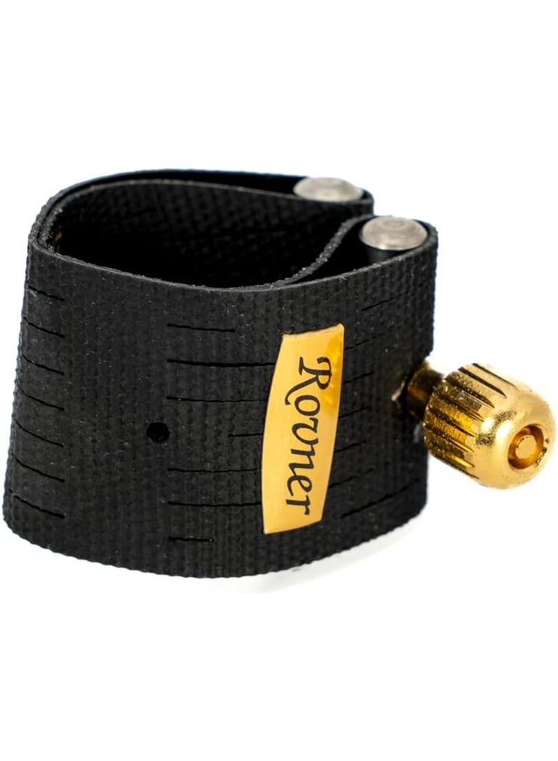 Rovner Rovner Ligature & Plastic Cap for Alto Standard Saxophone - MKIII Ligature for Hard Rubber Mouthpiece (C-1RL) - Image 1