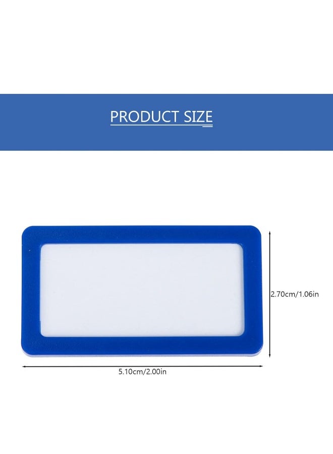 Generic 10pcs Magnetic Label Holders, Magnetic Data Card Holders Magnetic Tags Labels Racks with Magnet for Shelf White Board Refrigerator Magnets - Image 4