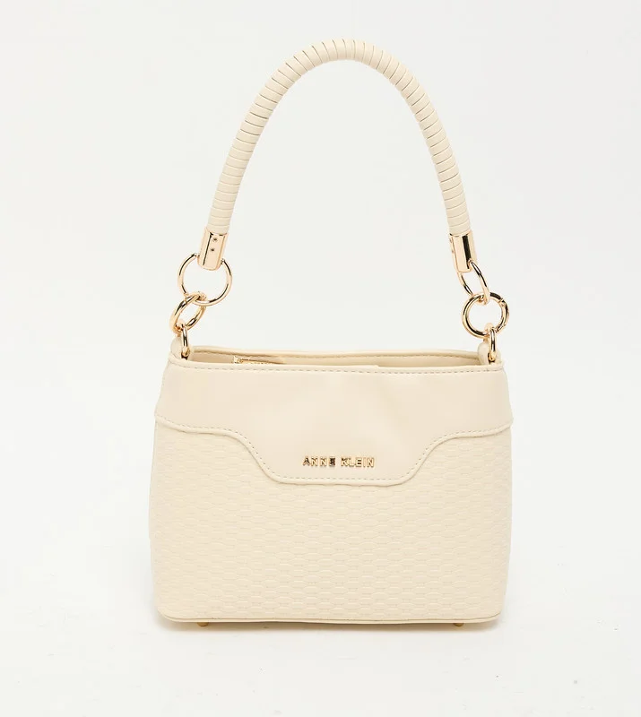 ان كلاين Anne Klein Women’s White PU Top Handle Satchel Bag