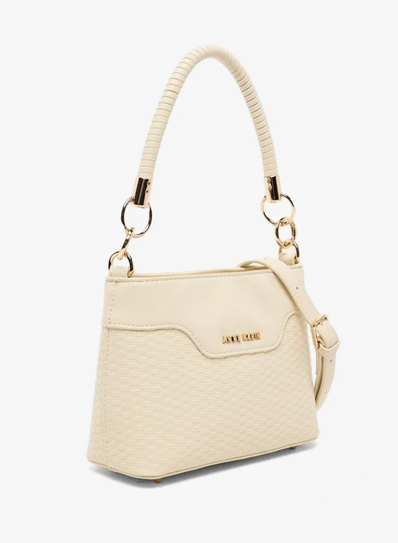ان كلاين Anne Klein Women’s White PU Top Handle Satchel Bag