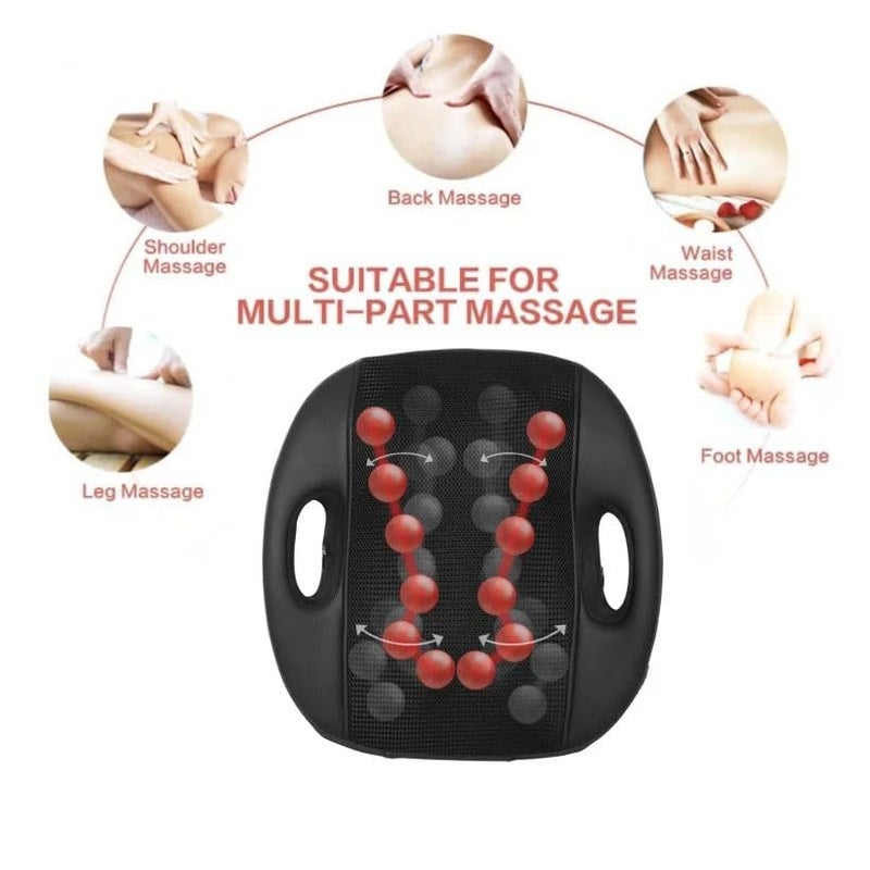 POWEREST 3D Rolliing Ergonomic Massage Cushion With 12 Massage Heads And Massage Pillow For Back Leg With Heating - Image 2