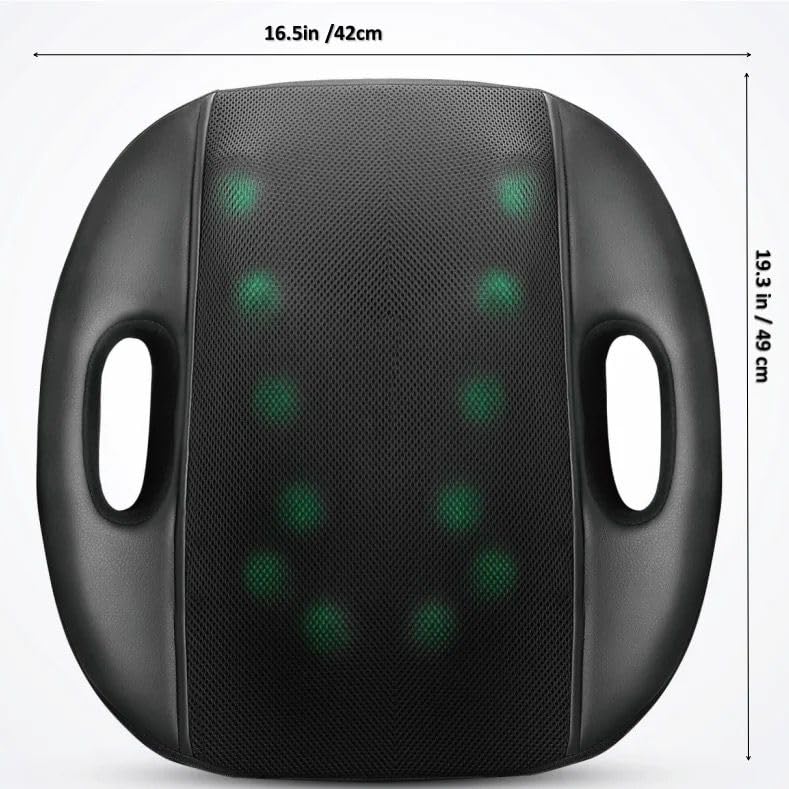 POWEREST 3D Rolliing Ergonomic Massage Cushion With 12 Massage Heads And Massage Pillow For Back Leg With Heating - Image 4
