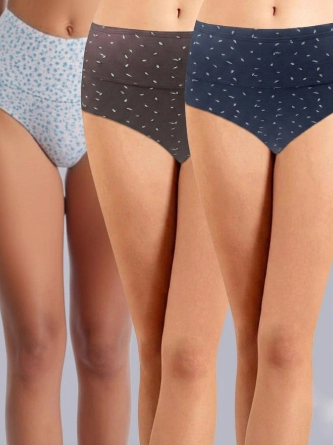 Eden Pack of 3 - Cotton Full Coverage Tummy Tucker Briefs - Image 1