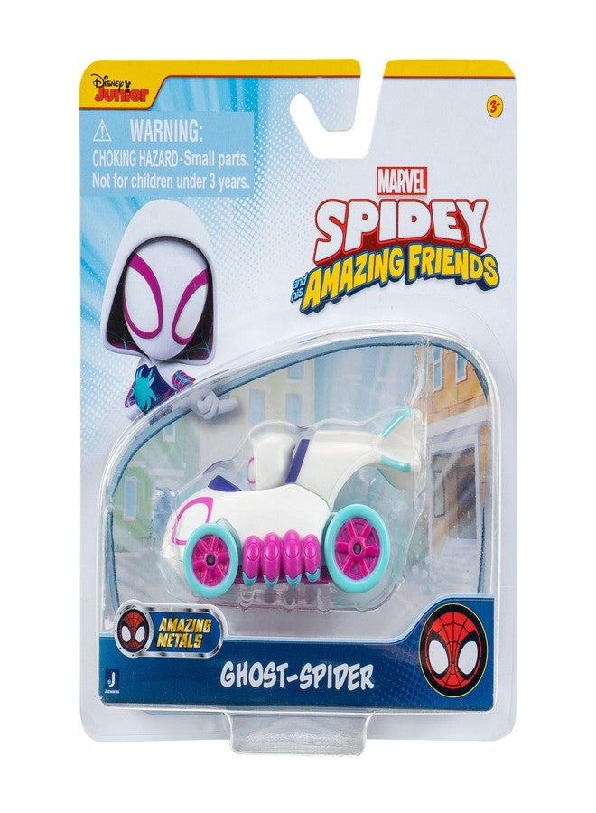 Spidey and his Amazing Friends Amazing Metals Race Car 1:64 Scale (Ghost-Spider) - Image 1