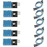 HiLetgo HiLetgo 5pcs DHT11 Temperature Humidity Sensor Module Digital Temperature Humidity Sensor 3.3V-5V Humidity Measure  - Image 1